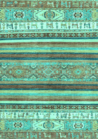 Abstract Turquoise Modern Rug, abs2377turq