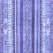 Square Abstract Blue Modern Rug, abs2377blu