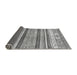 Sideview of Abstract Gray Modern Rug, abs2377gry