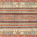 Square Abstract Brown Modern Rug, abs2377