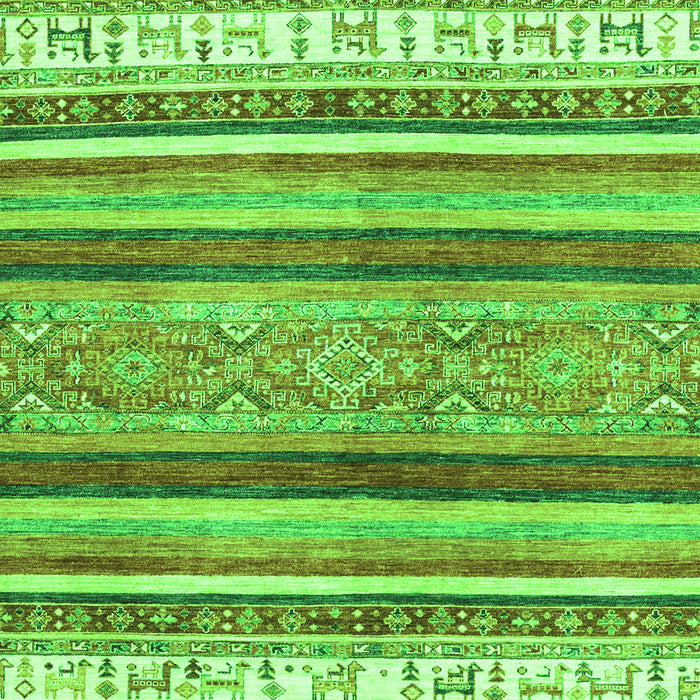 Abstract Green Modern Rug, abs2377grn
