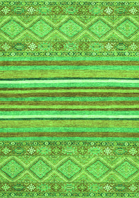 Abstract Green Modern Rug, abs2378grn