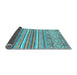 Sideview of Abstract Light Blue Modern Rug, abs2378lblu