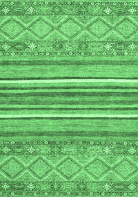 Abstract Emerald Green Modern Rug, abs2378emgrn