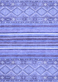 Abstract Blue Modern Rug, abs2378blu