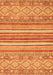 Abstract Orange Modern Rug, abs2378org