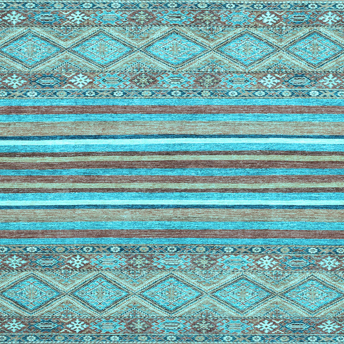 Square Machine Washable Abstract Light Blue Modern Rug, wshabs2378lblu
