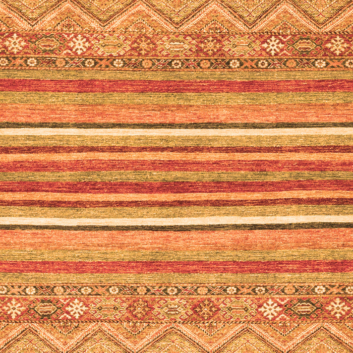 Machine Washable Abstract Orange Modern Area Rugs, wshabs2378org