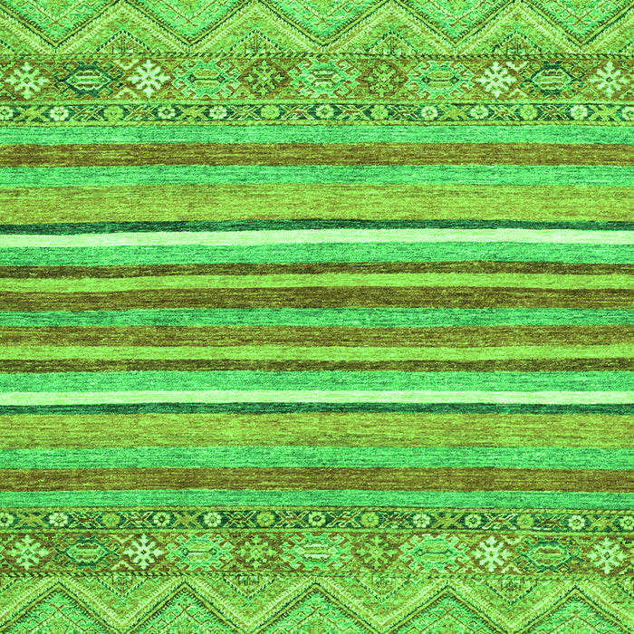 Machine Washable Abstract Green Modern Area Rugs, wshabs2378grn