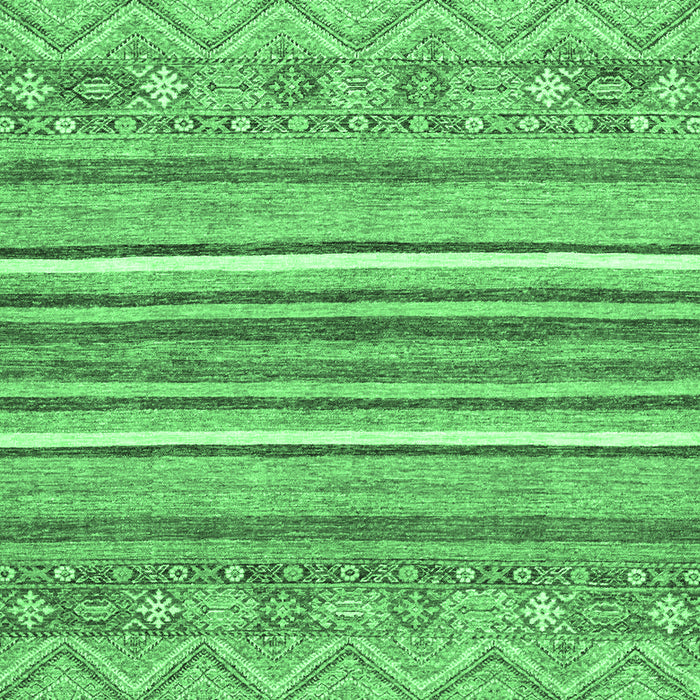 Machine Washable Abstract Emerald Green Modern Area Rugs, wshabs2378emgrn