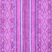 Square Machine Washable Abstract Purple Modern Area Rugs, wshabs2378pur