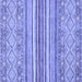 Square Abstract Blue Modern Rug, abs2378blu