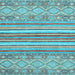 Square Abstract Light Blue Modern Rug, abs2378lblu