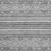 Square Abstract Gray Modern Rug, abs2378gry