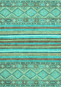 Abstract Turquoise Modern Rug, abs2378turq