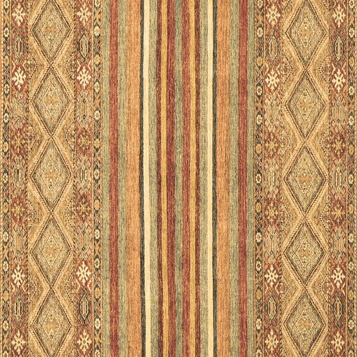 Square Abstract Brown Modern Rug, abs2378brn