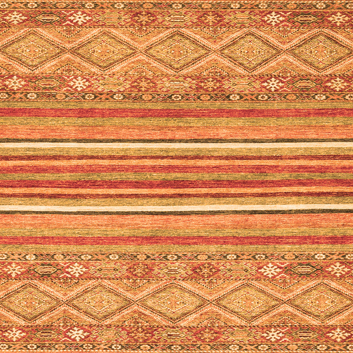 Square Abstract Orange Modern Rug, abs2378org