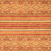 Square Abstract Orange Modern Rug, abs2378org