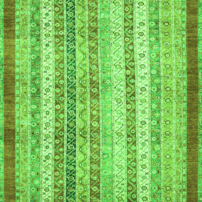 Machine Washable Abstract Green Modern Area Rugs, wshabs2379grn