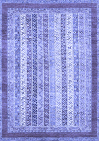 Abstract Blue Modern Rug, abs2379blu