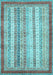 Abstract Light Blue Modern Rug, abs2379lblu