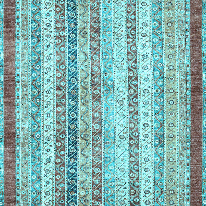 Abstract Light Blue Modern Rug, abs2379lblu