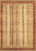 Machine Washable Abstract Brown Modern Rug, wshabs2379brn