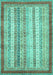 Abstract Turquoise Modern Rug, abs2379turq