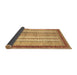 Sideview of Abstract Brown Modern Rug, abs2379brn