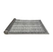 Sideview of Abstract Gray Modern Rug, abs2379gry