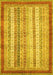 Abstract Yellow Modern Rug, abs2379yw