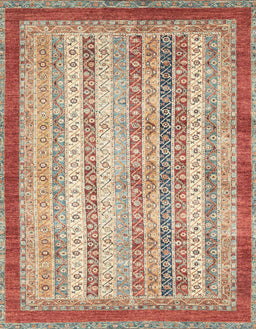 Abstract Chestnut Red Modern Rug, abs2379