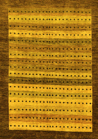 Abstract Yellow Modern Rug, abs237yw