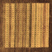 Square Machine Washable Abstract Brown Modern Rug, wshabs237brn