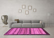 Machine Washable Abstract Purple Modern Area Rugs in a Living Room, wshabs237pur