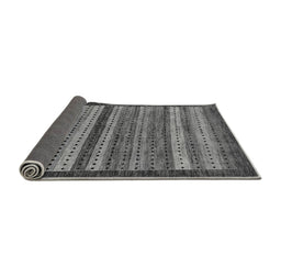 Sideview of Abstract Gray Modern Rug, abs237gry