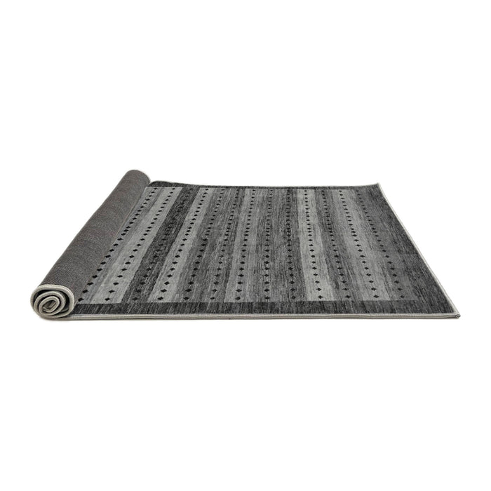 Sideview of Abstract Gray Modern Rug, abs237gry