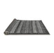 Sideview of Abstract Gray Modern Rug, abs237gry