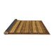 Sideview of Abstract Brown Modern Rug, abs237brn