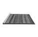 Sideview of Machine Washable Abstract Gray Modern Rug, wshabs237gry