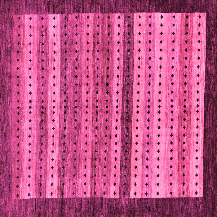 Square Abstract Pink Modern Rug, abs237pnk