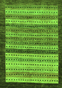 Abstract Green Modern Rug, abs237grn