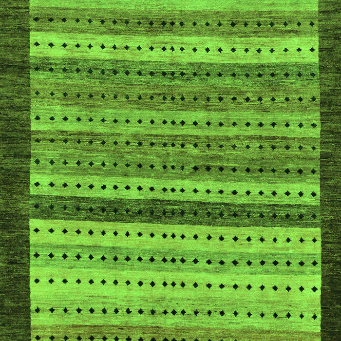 Abstract Green Modern Rug, abs237grn