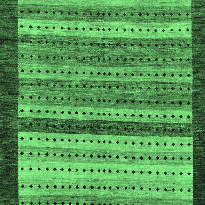 Machine Washable Abstract Emerald Green Modern Area Rugs, wshabs237emgrn