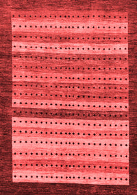 Abstract Red Modern Rug, abs237red