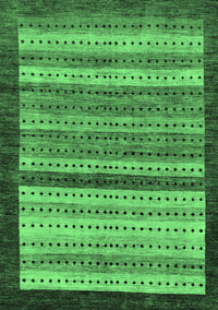 Abstract Emerald Green Modern Rug, abs237emgrn