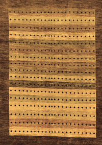 Abstract Brown Modern Rug, abs237brn