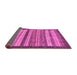 Sideview of Abstract Purple Modern Rug, abs237pur