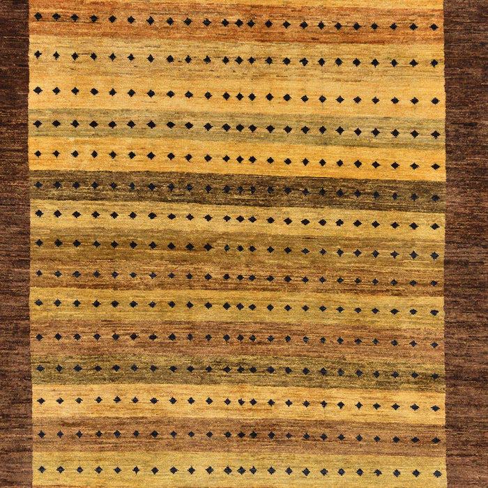 Abstract Saddle Brown Modern Rug, abs237