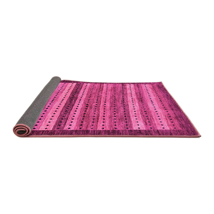 Sideview of Abstract Pink Modern Rug, abs237pnk
